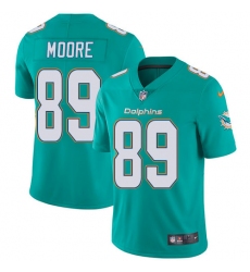 Youth Nike Miami Dolphins #89 Nat Moore Aqua Green Team Color Vapor Untouchable Limited Player NFL Jersey
