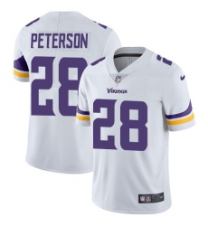 Youth Nike Minnesota Vikings #28 Adrian Peterson White Vapor Untouchable Limited Player NFL Jersey