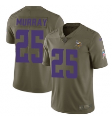 Men's Nike Minnesota Vikings #25 Latavius Murray Limited Olive 2017 Salute to Service NFL Jersey