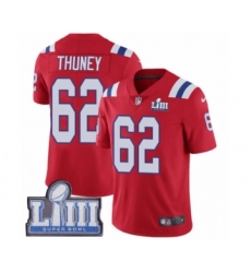 Youth Nike New England Patriots #62 Joe Thuney Red Alternate Vapor Untouchable Limited Player Super Bowl LIII Bound NFL Jersey