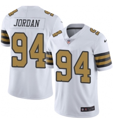 Men's Nike New Orleans Saints #94 Cameron Jordan Limited White Rush Vapor Untouchable NFL Jersey