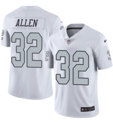 Youth Nike Oakland Raiders #32 Marcus Allen Limited White Rush Vapor Untouchable NFL Jersey