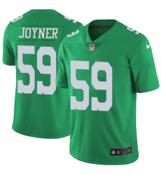 Men's Nike Philadelphia Eagles #59 Seth Joyner Limited Green Rush Vapor Untouchable NFL Jersey