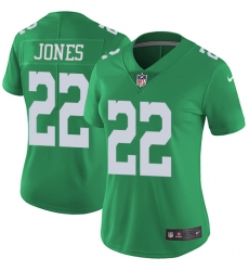 Women's Nike Philadelphia Eagles #22 Sidney Jones Limited Green Rush Vapor Untouchable NFL Jersey