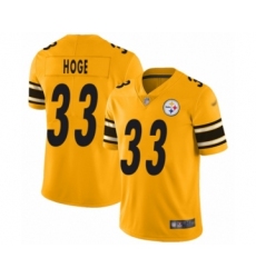 Men's Pittsburgh Steelers #33 Merril Hoge Limited Gold Inverted Legend Football Jersey