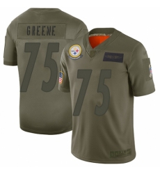 Men's Pittsburgh Steelers #75 Joe Greene Limited Camo 2019 Salute to Service Football Jersey