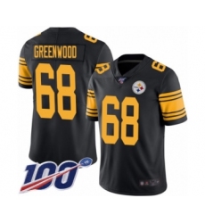 Youth Pittsburgh Steelers #68 L.C. Greenwood Limited Black Rush Vapor Untouchable 100th Season Football Jersey