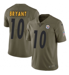 Men's Nike Pittsburgh Steelers #10 Martavis Bryant Limited Olive 2017 Salute to Service NFL Jersey