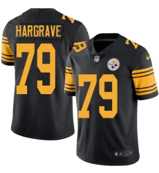 Youth Nike Pittsburgh Steelers #79 Javon Hargrave Limited Black Rush Vapor Untouchable NFL Jersey