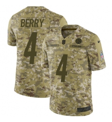 Men's Nike Pittsburgh Steelers #4 Jordan Berry Limited Camo 2018 Salute to Service NFL Jersey