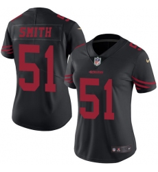 Women's Nike San Francisco 49ers #51 Malcolm Smith Limited Black Rush Vapor Untouchable NFL Jersey