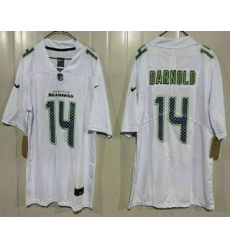 Men's Seattle Seahawks #14 Sam Darnold Limited White Fashion Vapor Jersey