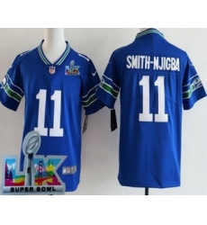 Youth Seattle Seahawks #11 Jaxon Smith Njigba Limited Blue Super Bowl LX Vapor Jersey
