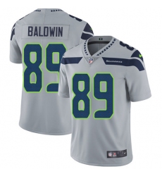 Men's Nike Seattle Seahawks #89 Doug Baldwin Grey Alternate Vapor Untouchable Limited Player NFL Jersey