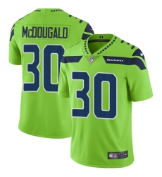 Youth Nike Seattle Seahawks #30 Bradley McDougald Limited Green Rush Vapor Untouchable NFL Jersey