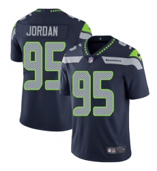 Youth Nike Seattle Seahawks #95 Dion Jordan Steel Blue Team Color Vapor Untouchable Limited Player NFL Jersey
