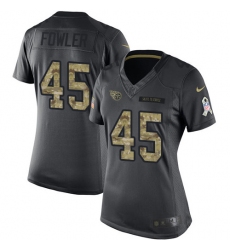 Women's Nike Tennessee Titans #45 Jalston Fowler Limited Black 2016 Salute to Service NFL Jersey
