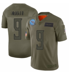 Men's Tennessee Titans #9 Steve McNair Limited Camo 2019 Salute to Service Football Jersey