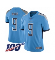 Youth Tennessee Titans #9 Steve McNair Light Blue Alternate Vapor Untouchable Limited Player 100th Season Football Jersey