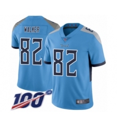 Men's Tennessee Titans #82 Delanie Walker Light Blue Alternate Vapor Untouchable Limited Player 100th Season Football Jersey