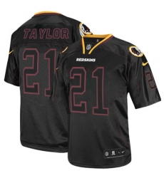 Men's Nike Washington Redskins #21 Sean Taylor Elite Lights Out Black NFL Jersey