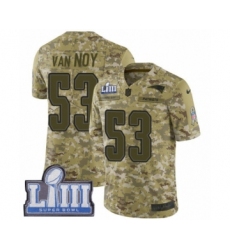 Youth Nike New England Patriots #53 Kyle Van Noy Limited Camo 2018 Salute to Service Super Bowl LIII Bound NFL Jersey