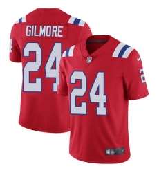 Men's Nike New England Patriots #24 Stephon Gilmore Red Alternate Vapor Untouchable Limited Player NFL Jersey