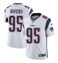 Youth Nike New England Patriots #95 Derek Rivers White Vapor Untouchable Limited Player NFL Jersey