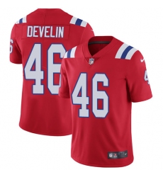 Youth Nike New England Patriots #46 James Develin Red Alternate Vapor Untouchable Limited Player NFL Jersey