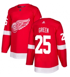 Youth Adidas Detroit Red Wings #25 Mike Green Authentic Red Home NHL Jersey