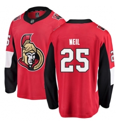Men's Ottawa Senators #25 Chris Neil Fanatics Branded Red Home Breakaway NHL Jersey