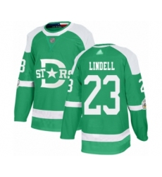 Youth Dallas Stars #23 Esa Lindell Authentic Green 2020 Winter Classic Hockey Jersey
