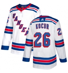 Women's Reebok New York Rangers #26 Joe Kocur Authentic White Away NHL Jersey