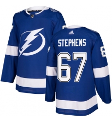 Youth Adidas Tampa Bay Lightning #67 Mitchell Stephens Authentic Royal Blue Home NHL Jersey