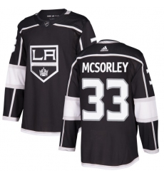 Youth Adidas Los Angeles Kings #33 Marty Mcsorley Authentic Black Home NHL Jersey