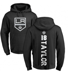 NHL Adidas Los Angeles Kings #18 Dave Taylor Black Backer Pullover Hoodie