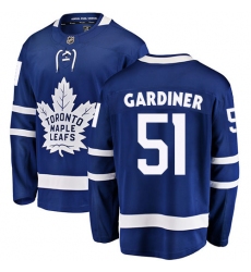 Men's Toronto Maple Leafs #51 Jake Gardiner Fanatics Branded Royal Blue Home Breakaway NHL Jersey