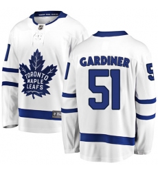 Youth Toronto Maple Leafs #51 Jake Gardiner Fanatics Branded White Away Breakaway NHL Jersey