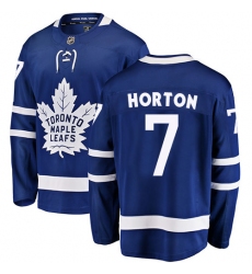 Men's Toronto Maple Leafs #7 Tim Horton Fanatics Branded Royal Blue Home Breakaway NHL Jersey
