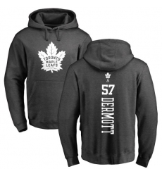 NHL Adidas Toronto Maple Leafs #57 Travis Dermott Charcoal One Color Backer Pullover Hoodie
