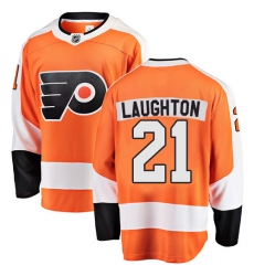 Youth Philadelphia Flyers #21 Scott Laughton Fanatics Branded Orange Home Breakaway NHL Jersey