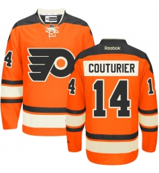 Women's Reebok Philadelphia Flyers #14 Sean Couturier Premier Orange New Third NHL Jersey