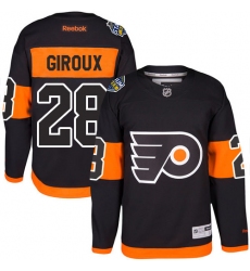 Youth Reebok Philadelphia Flyers #28 Claude Giroux Premier Black 2017 Stadium Series NHL Jersey