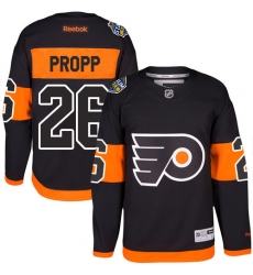 Youth Reebok Philadelphia Flyers #26 Brian Propp Premier Black 2017 Stadium Series NHL Jersey