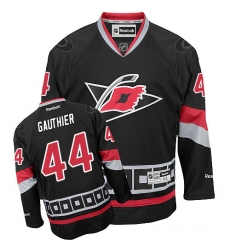 Women's Reebok Carolina Hurricanes #44 Julien Gauthier Premier Black Third NHL Jersey
