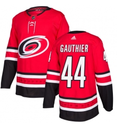Youth Adidas Carolina Hurricanes #44 Julien Gauthier Premier Red Home NHL Jersey