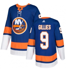 Men's Adidas New York Islanders #9 Clark Gillies Premier Royal Blue Home NHL Jersey