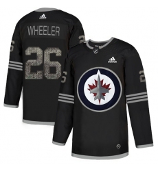 Men's Adidas Winnipeg Jets #26 Blake Wheeler Black Authentic Classic Stitched NHL Jersey