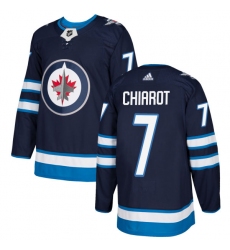 Men's Adidas Winnipeg Jets #7 Ben Chiarot Premier Navy Blue Home NHL Jersey