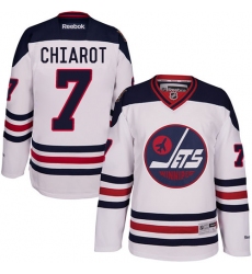 Men's Reebok Winnipeg Jets #7 Ben Chiarot Premier White 2016 Heritage Classic NHL Jersey